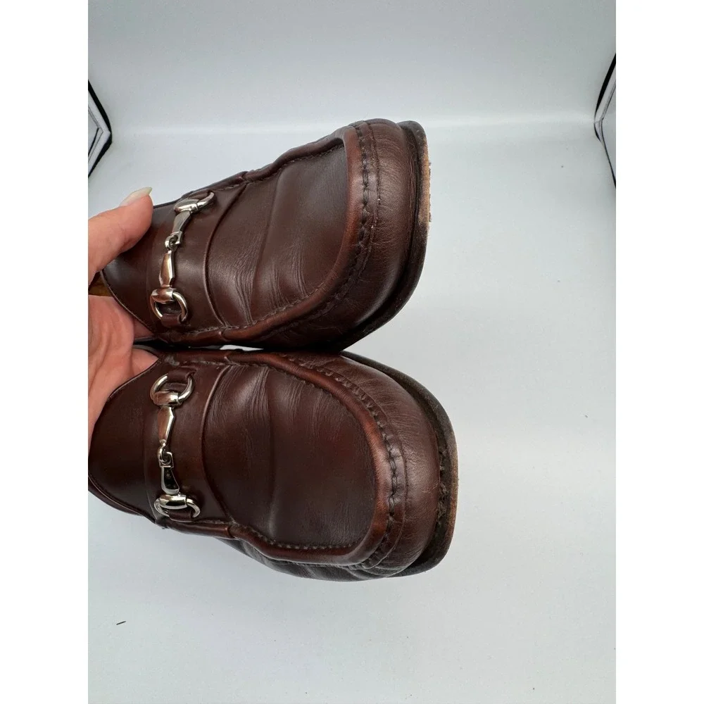 Allen Edmonds Verona Brown Leather Horsebit Loafers Made in Italy Men's US 10.5B